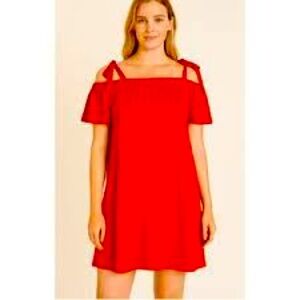 NWT Green Envelope Red dress size Medium